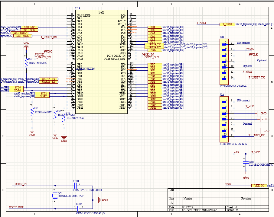 UAV PCB Schematic - STM32